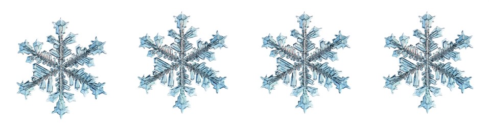four snowflakes